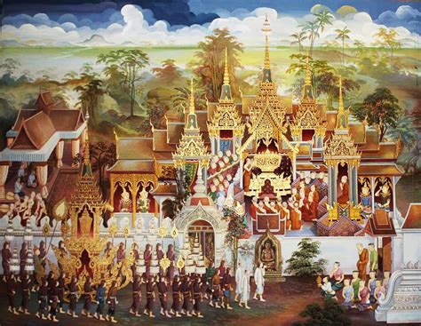 A Garland of Jewels: An Exploration into Lavish Detail and Symbolic Representation in 12th Century Thai Art!